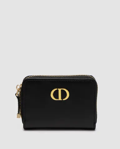 Christian Dior 30 Montaigne Dahlia Purse in Black (інша шкіра)