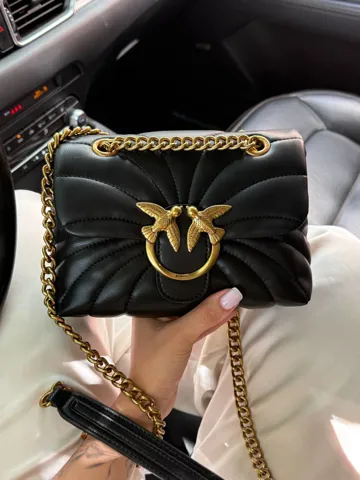 Pinko Love Bag Puff Butterfly Quilt Black/Gold [оригінальна коробка]