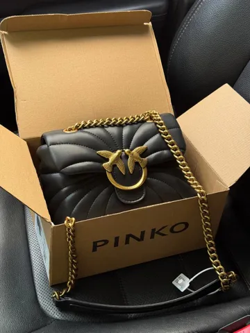 Pinko Love Bag Puff Butterfly Quilt Black/Gold [оригінальна коробка]